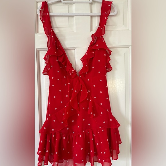 FOR LOVE & LEMONS ANALISA POLKA DOT TANK DRESS - Picture 4 of 4